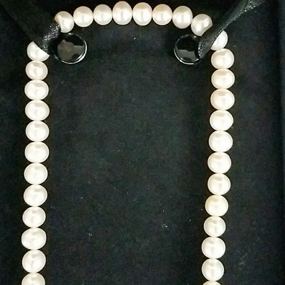 Freshwater pearls necklace. Ligiht Pink, New - Picture 6 of 7